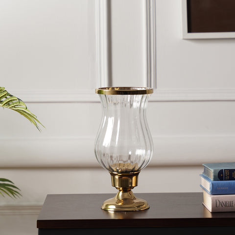 Clear Glass Hurricane - Large