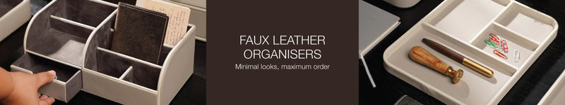 Faux Leather Organisers