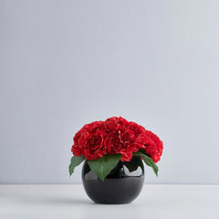 Small Black Elite Spherical Vase