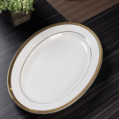 Ivory Gold Waterloo Oval Platter