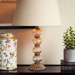 Gold Four Ball Glass Table Lamp Stand (without shade)