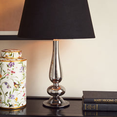 Grey Teardrop Shaped Table Lamp Stand (without shade)