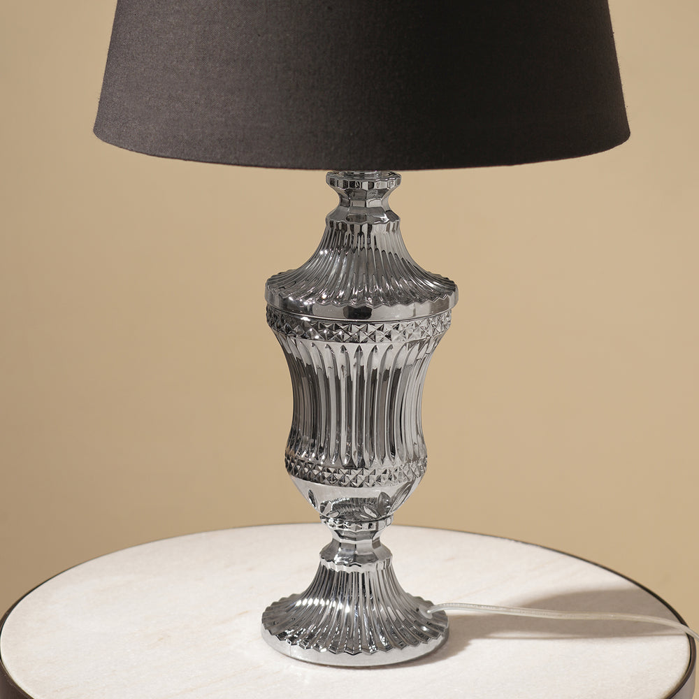 Silver Trophy Shaped Table Lamp Stand (without shade)