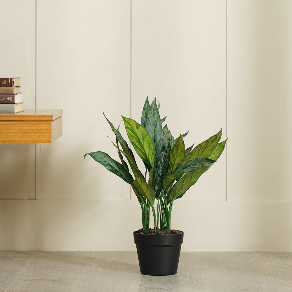 Green Faux Dracaena Potted Plant