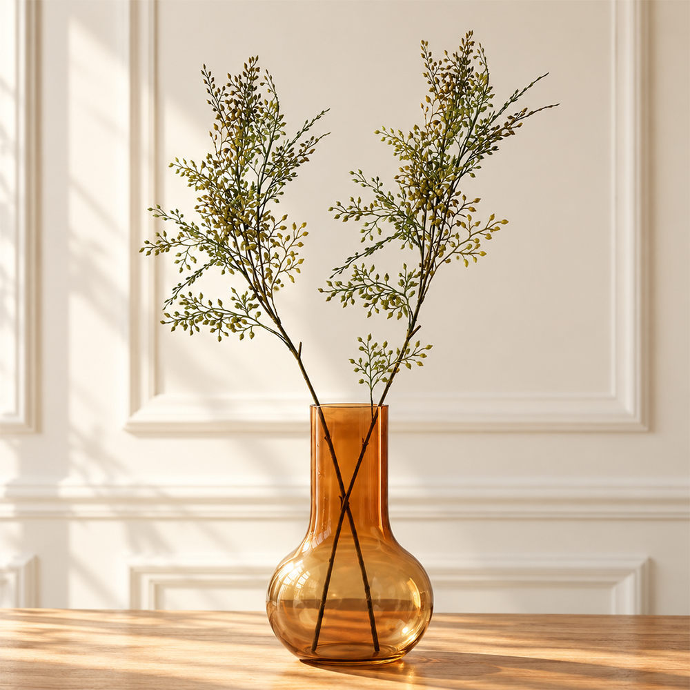 Green Faux Flower Stem
