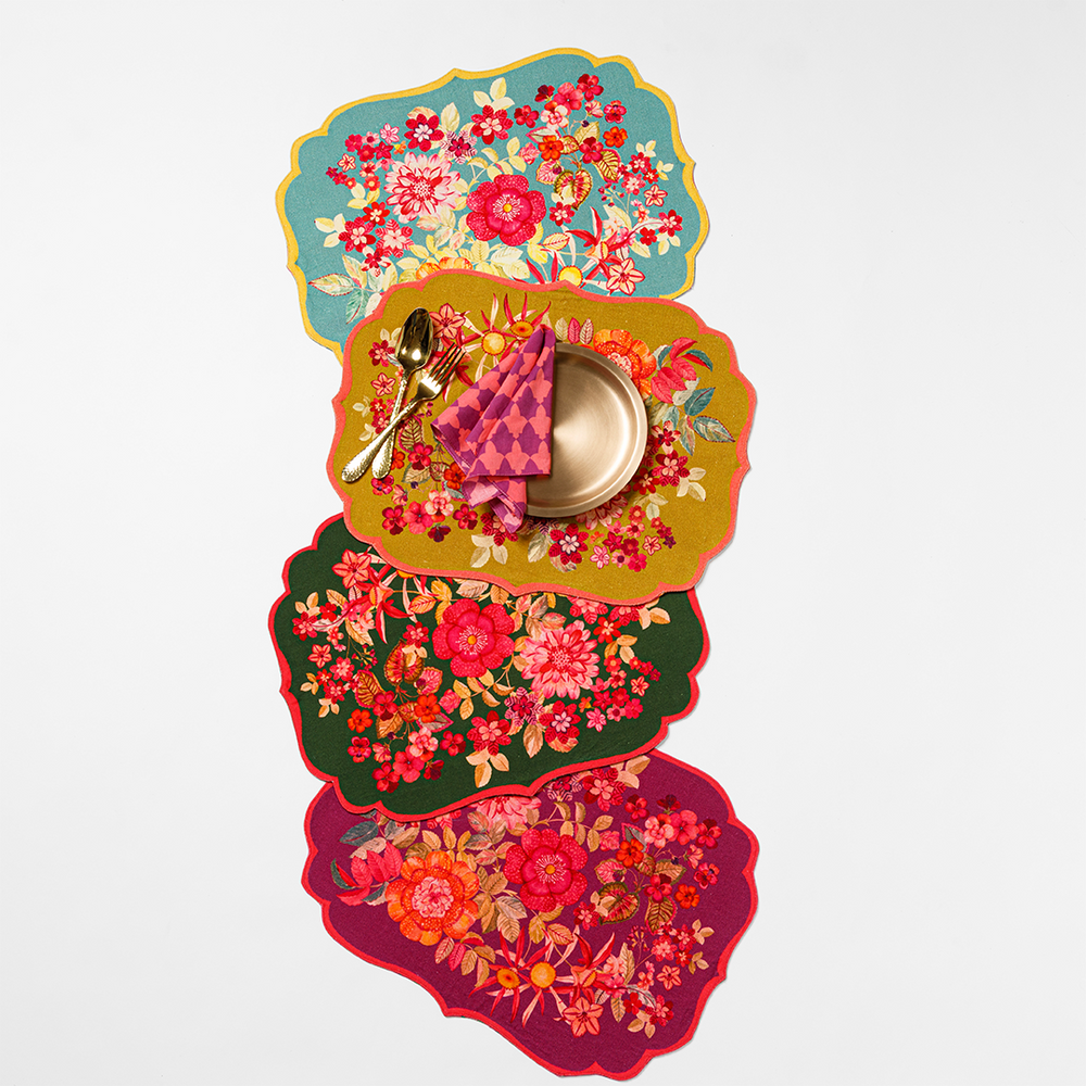 Royal Garden Floral Placemat Set of 4