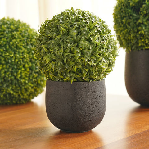 Black Polyfibre Clay Pot - Small