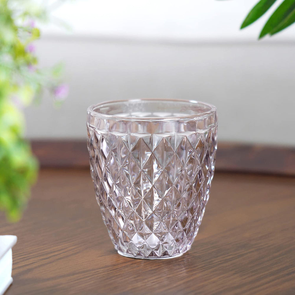 Set of 6 Ezra Smokey Grey Glass Tumbler
