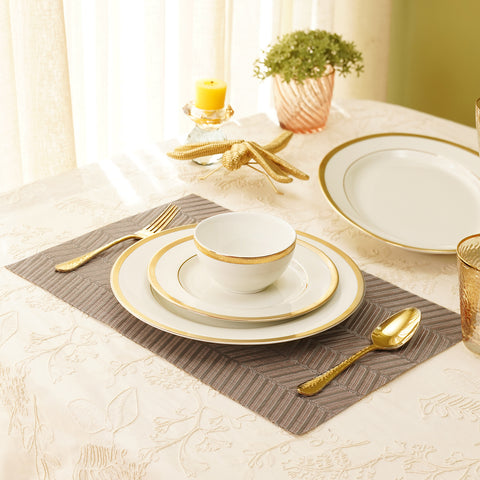 Grey Textured PVC Placemat-Single