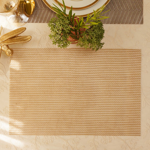 Gold Mesh PVC Placemat - Single