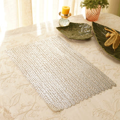 Silver Mesh Textured Placemat
