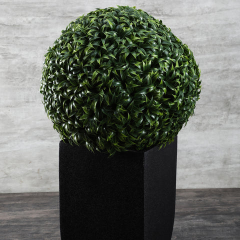 Green Faux Leafy Foliage Topiary