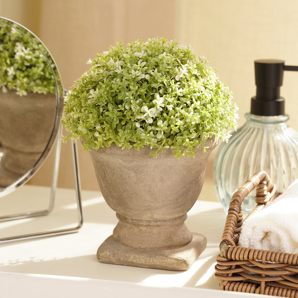 Green Faux Plant With Pot