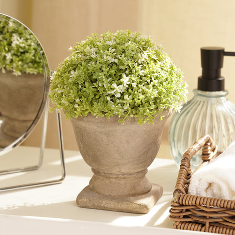 Green Faux Plant With Pot