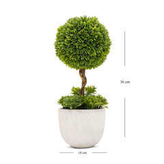 Green Artificial Plant with Pot
