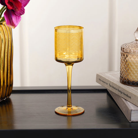 Citrine Gold Candle Holder