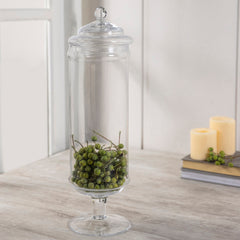 Classic Stemmed Glass Display Jar with Lid