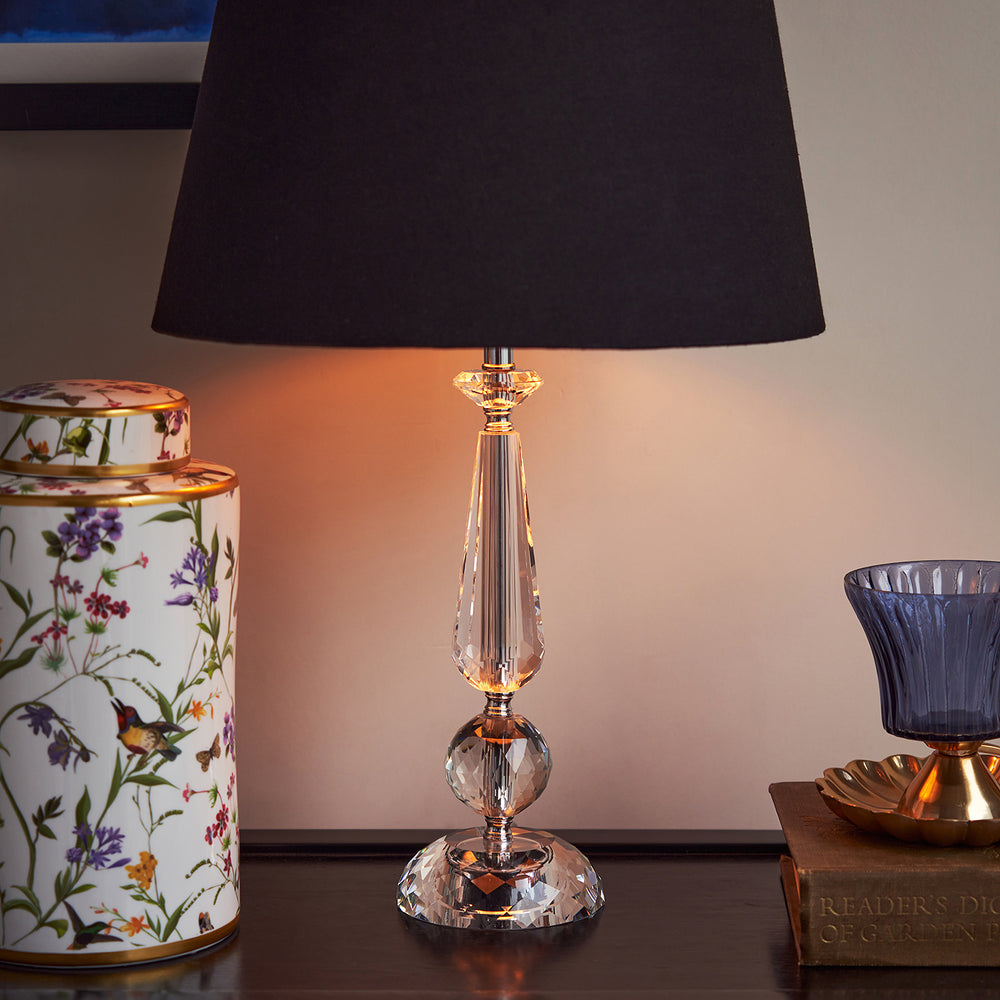 Clear Teardrop Shaped Table Lamp - Small (without shade)