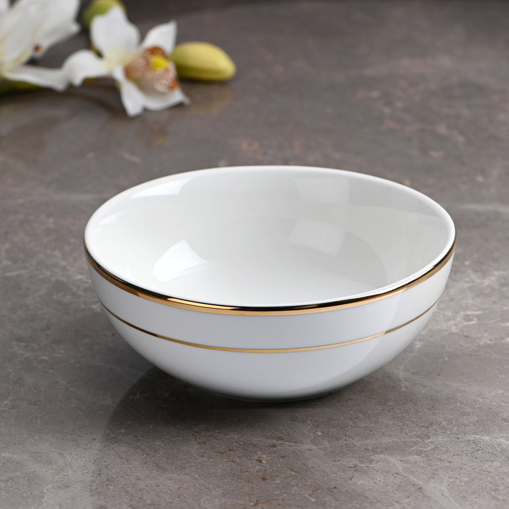 Classic Gold Line Serving Bowl