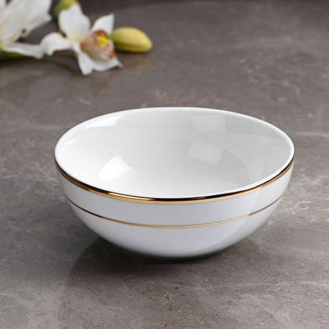 Classic Gold Line Serving Bowl