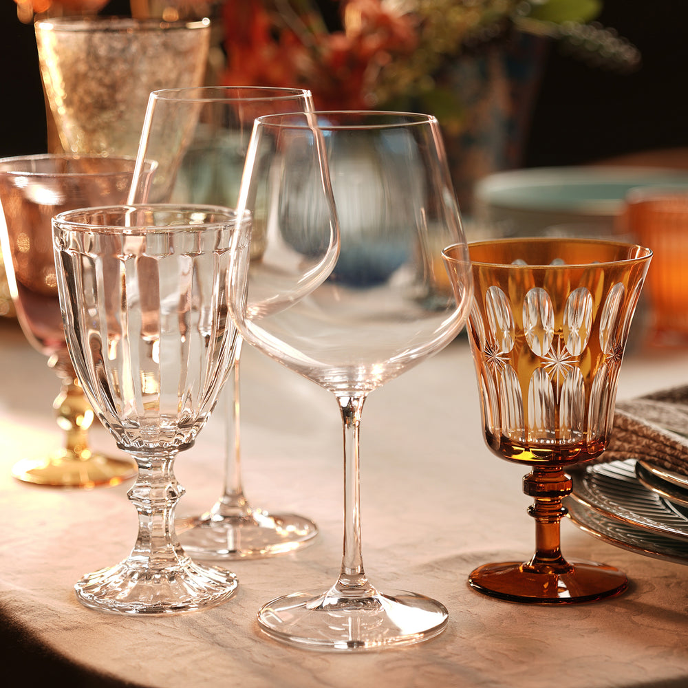 Set of 6 Clear Wine Glasses