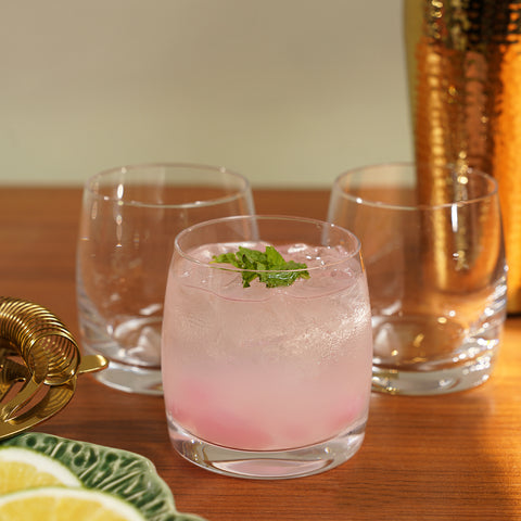 Set of 6 Clear Drinking Glasses