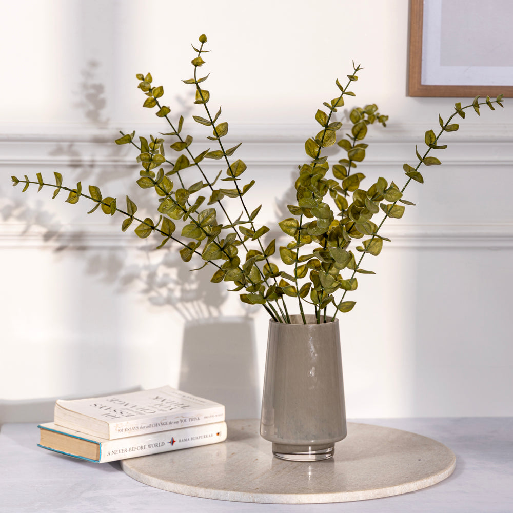 Green Artificial Eucalyptus Flower Leaf - Single
