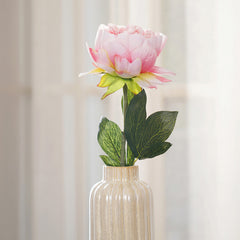Set of 2 Peony Peach Stem