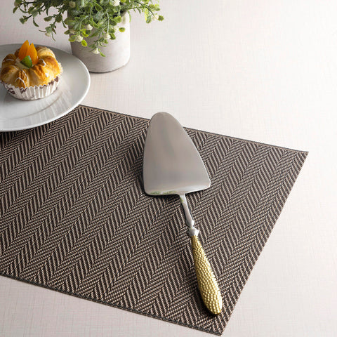 Golden Color Vigor Cake Server