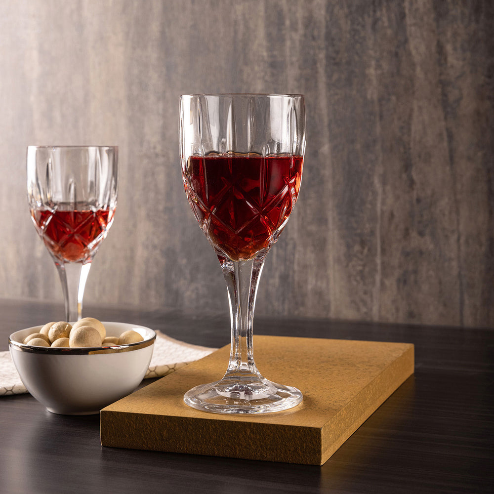 Large Clear Sheffield Wine Glass