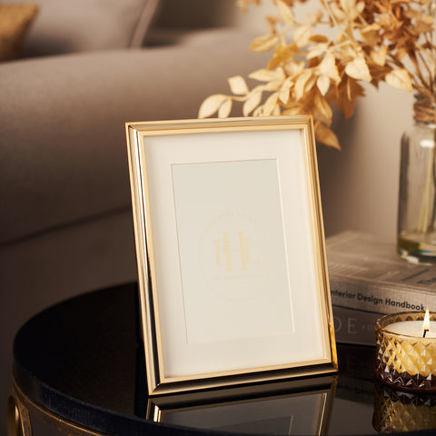 Gold Plated Classic Metal Photo Frame - Small
