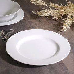 Set Of 4: Cream Classic Dinner Plate