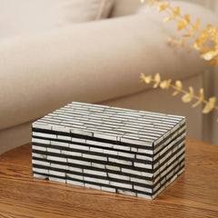 Black Mother of Pearl Rectangular Box