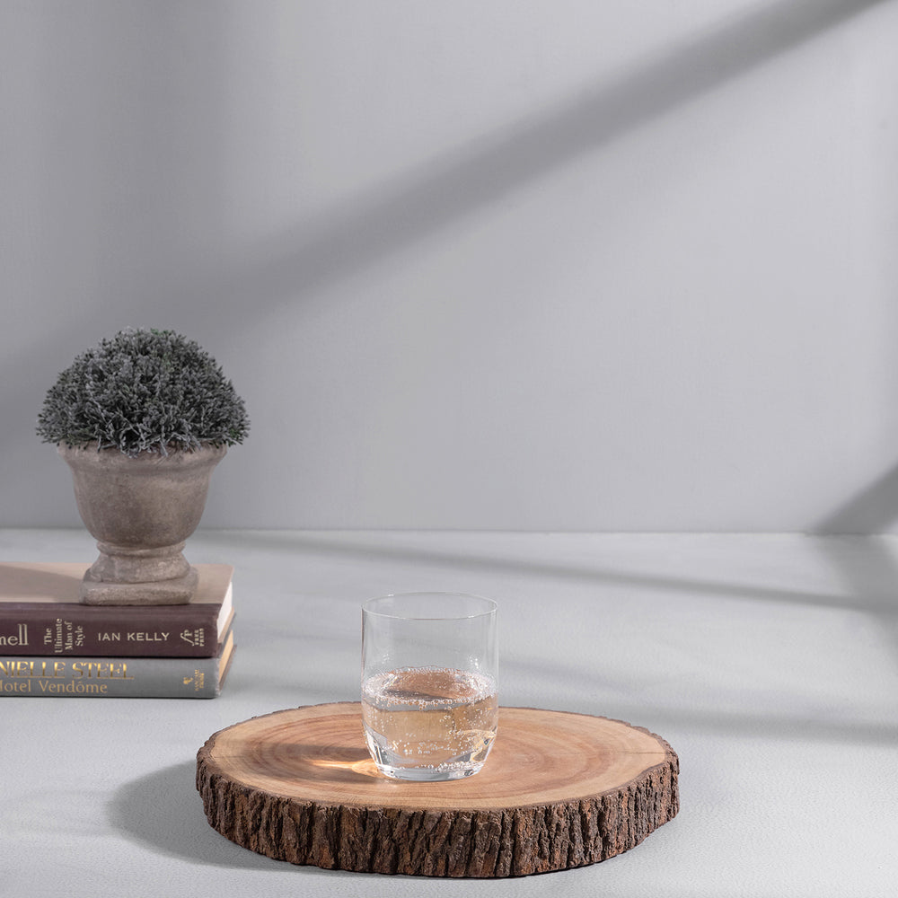 Set of 6: Clear Glass Ara Tumber