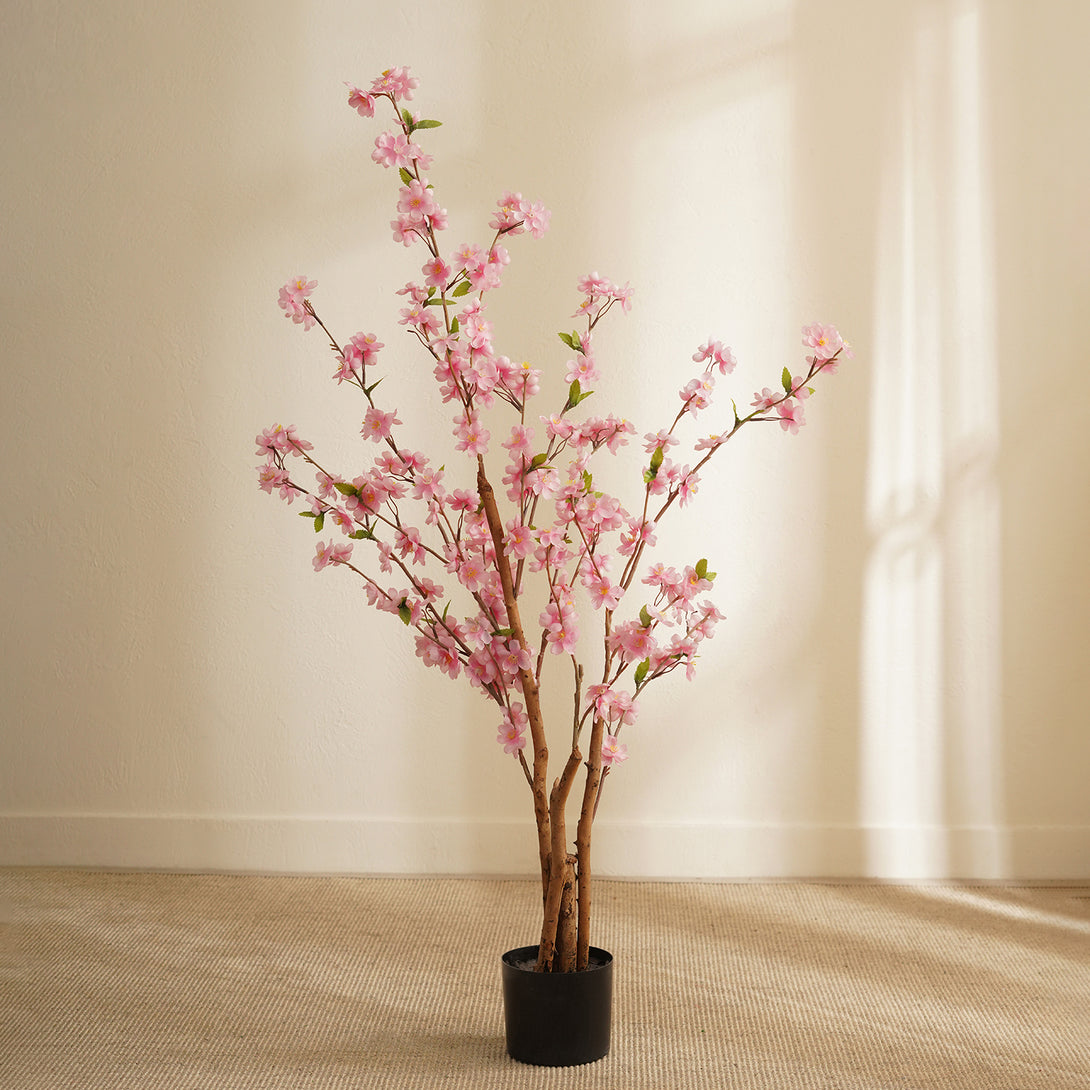 pink artificial plant in pot Shop Pink Artificial Flower Plant with Pot