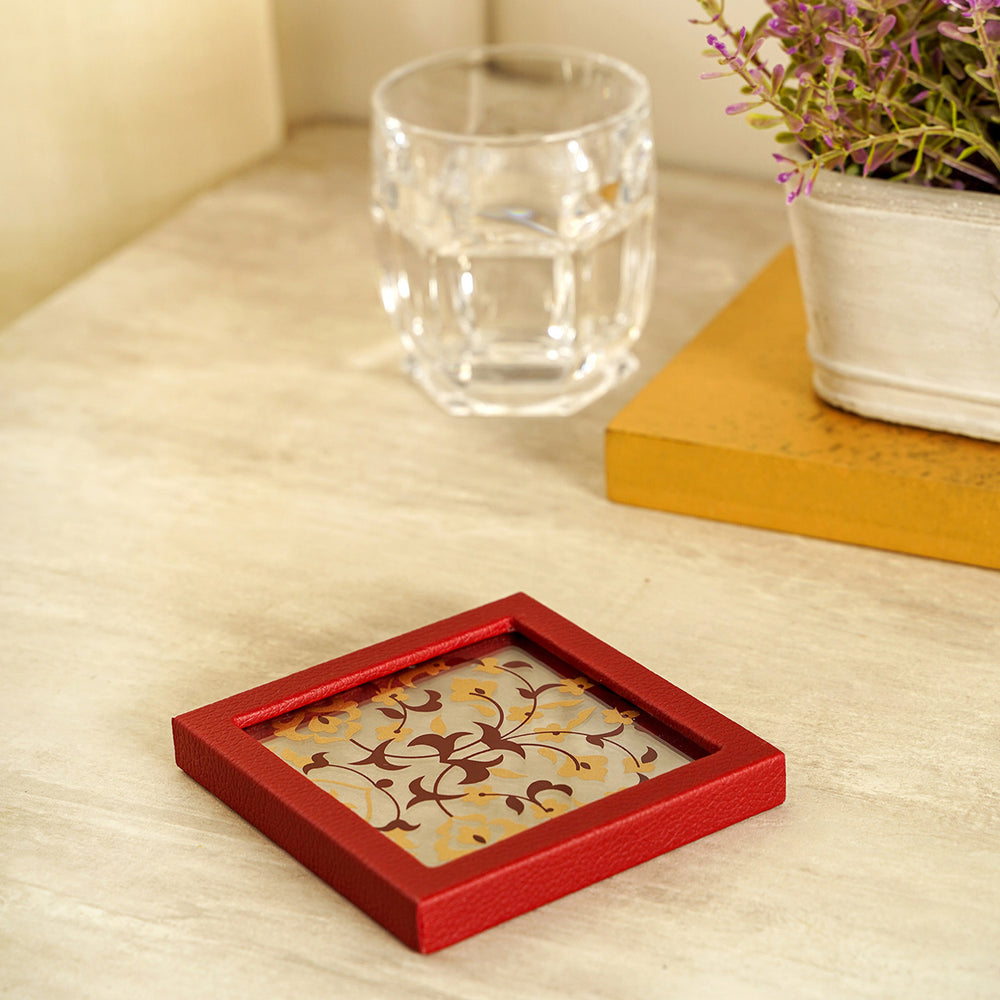 Red Garden Coasters