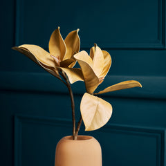 Brown Faux Magnolia Leaf Spray