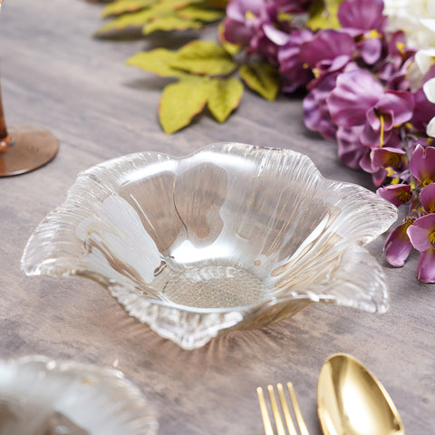 Smoke Quartz Daisy Flower Serving Bowl