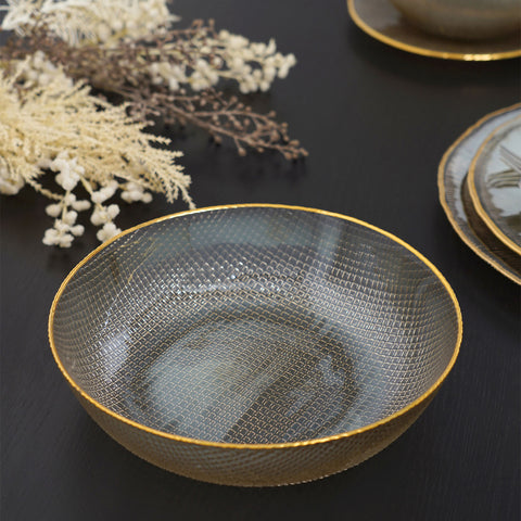 Fizz Coffee Gold Serving Bowl