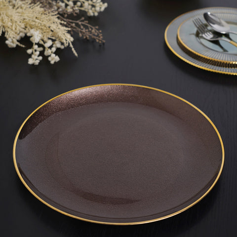 Natural Dark Copper Brown Charger Plate