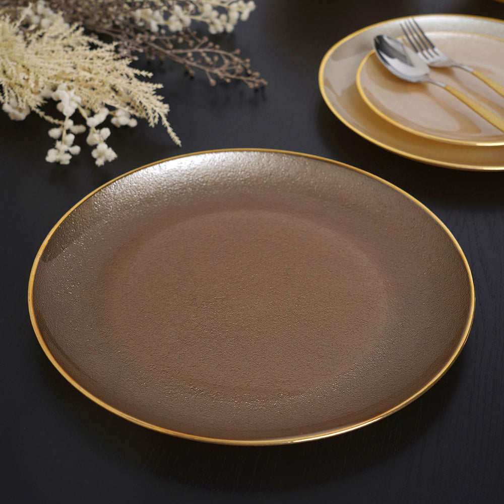 Natural Bronze Taupe Charger Plate