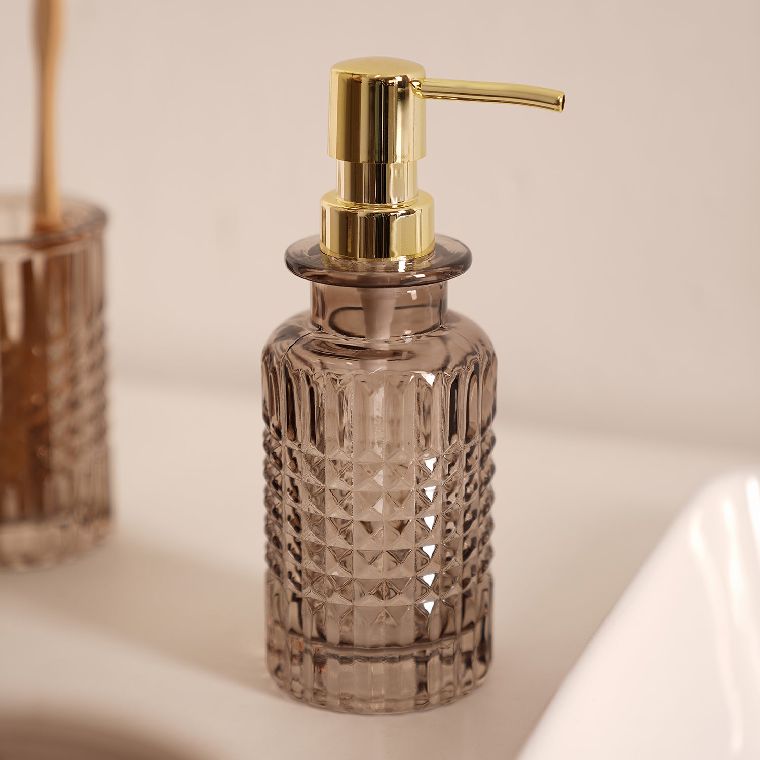 Brown discount soap dispenser