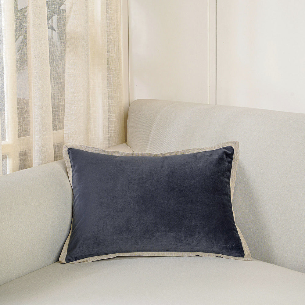Grey Velvet Cushion Cover