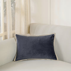 Grey Velvet Cushion Cover