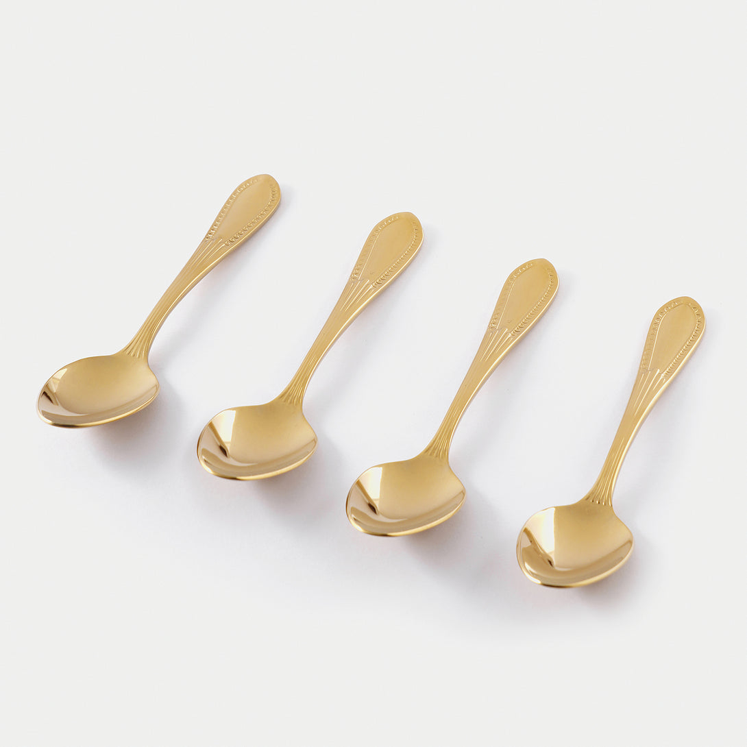 Spoon Tea Cross Shop Set of 4 Gold Tea Spoons - at Best Price Online in India