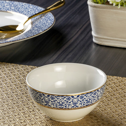 Set Of 2 Midnight Blue Venetian Side Bowl