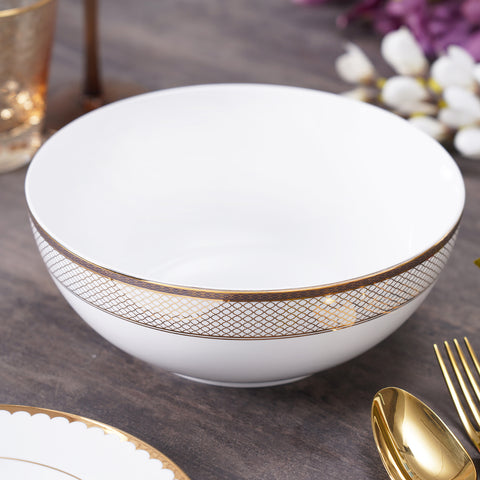 Gold Design Salad Bowl