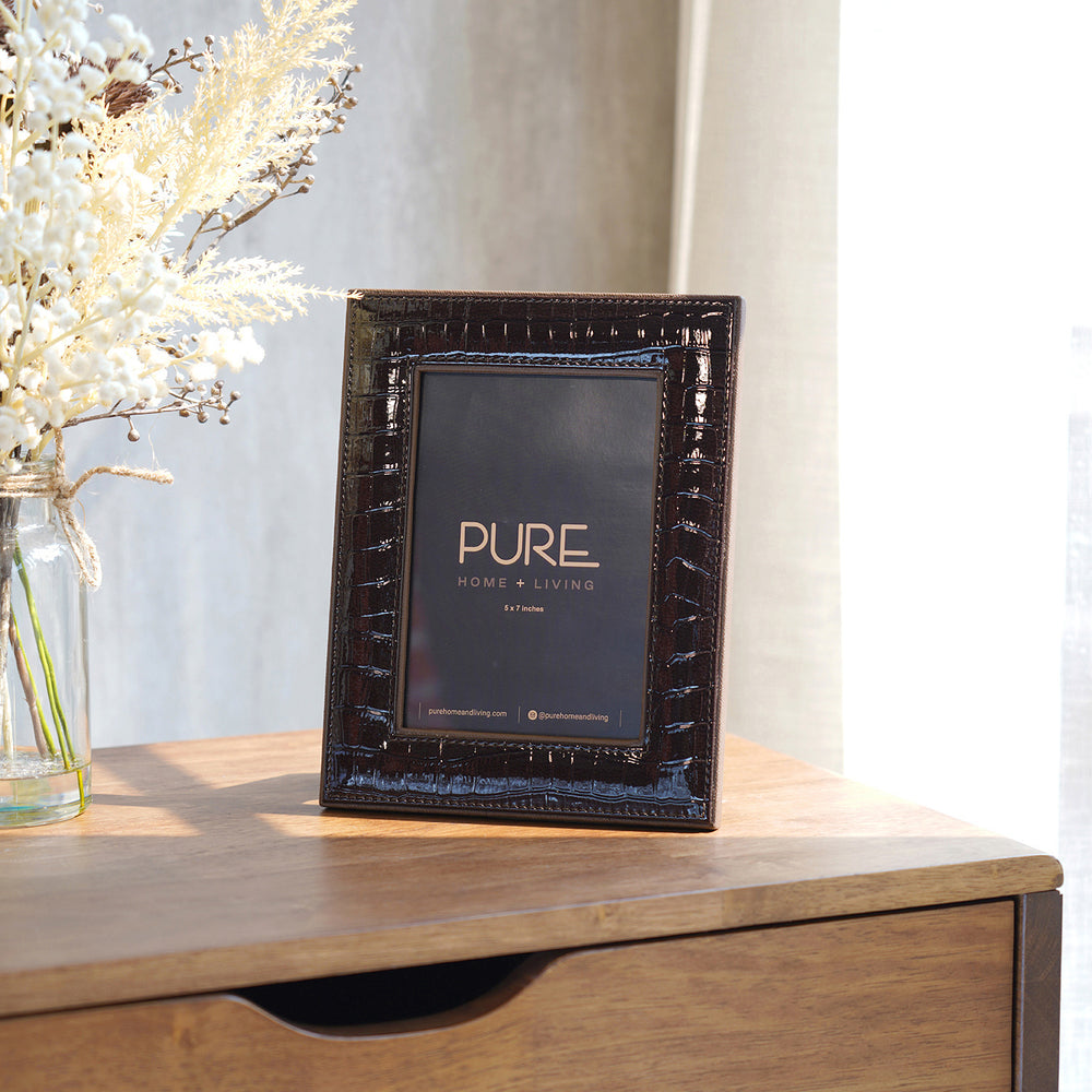 Brown Solid Table Photo Frame