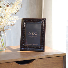 Brown Solid Table Photo Frame