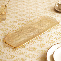 Citrine Gold Fizz Textured Rectangle Tray